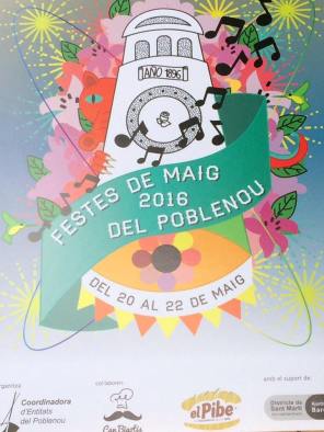 Cartell de les 38s Festes de Maig del Poblenou 